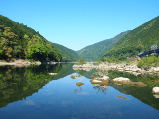 四万十川の様子